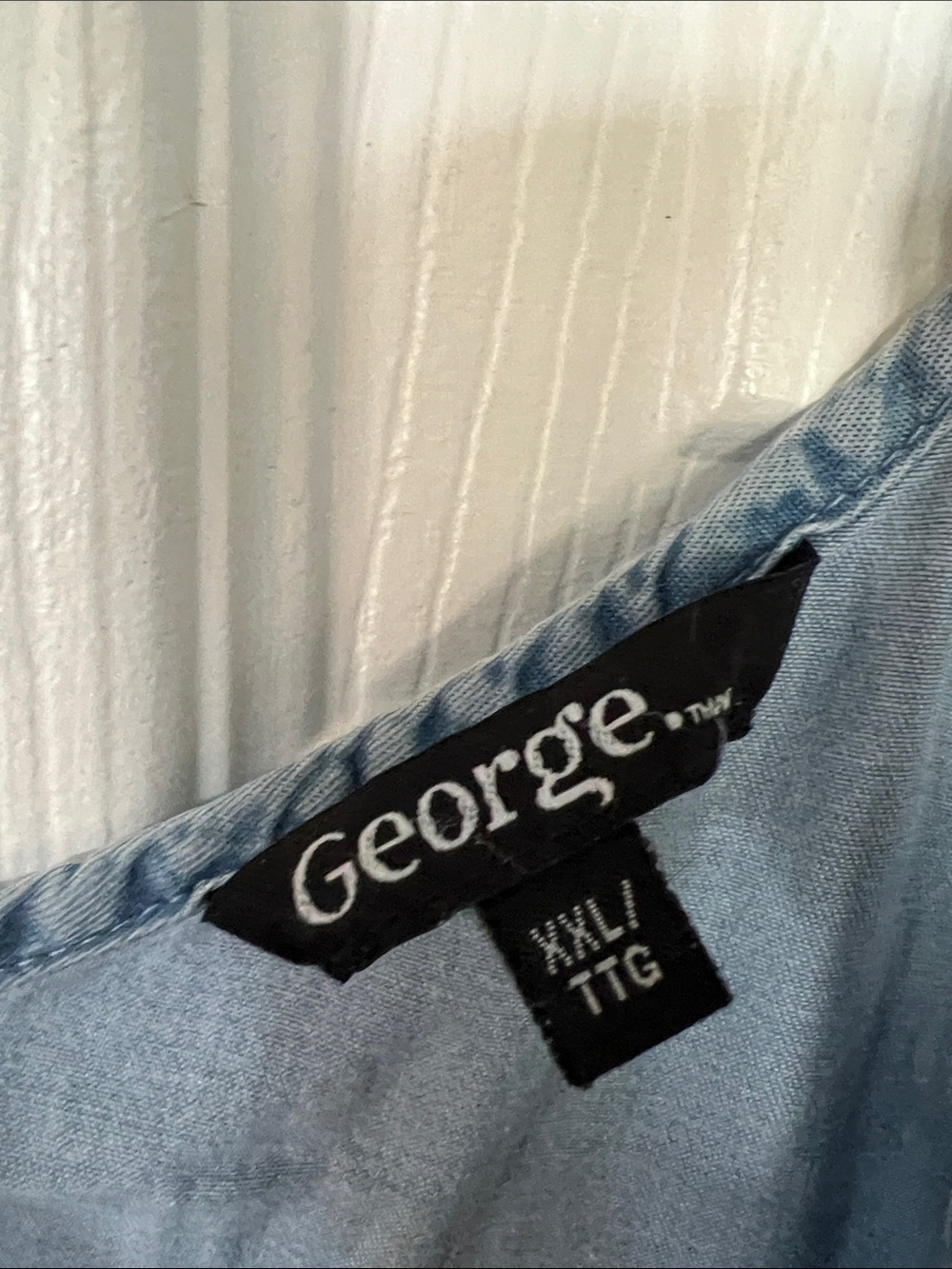 🌷6/$20🌷 George Light Blue Chambray Cami Top - Picture 2 of 4